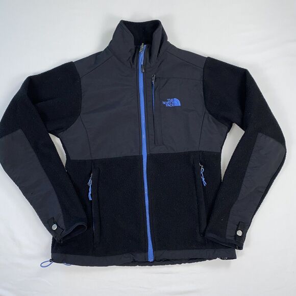 North Face Polartec Jacket Womens Small Black Fleece Softshell Full Zip LOOK - Picture 1 of 10